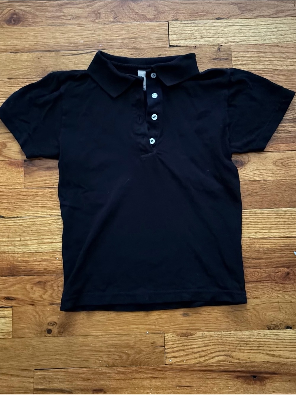Los Angeles Apparel Black Short-Sleeve Polo